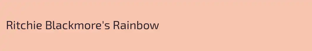 Ritchie Blackmore's Rainbow